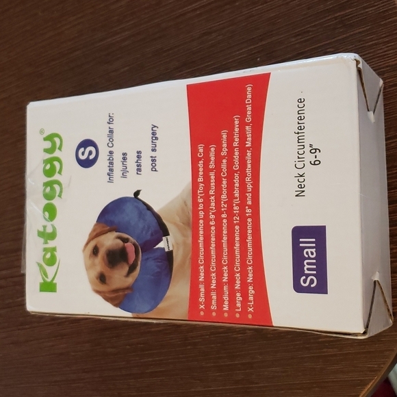 Katoggy Inflatable Dog Cone, Soft Protective for Recovery After Surgery Size S - Picture 2 of 6